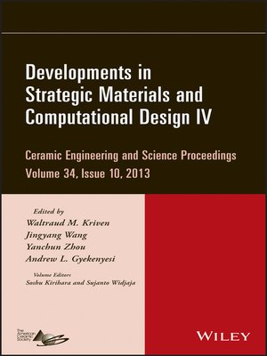 cover image of Developments in Strategic Materials and Computational Design IV